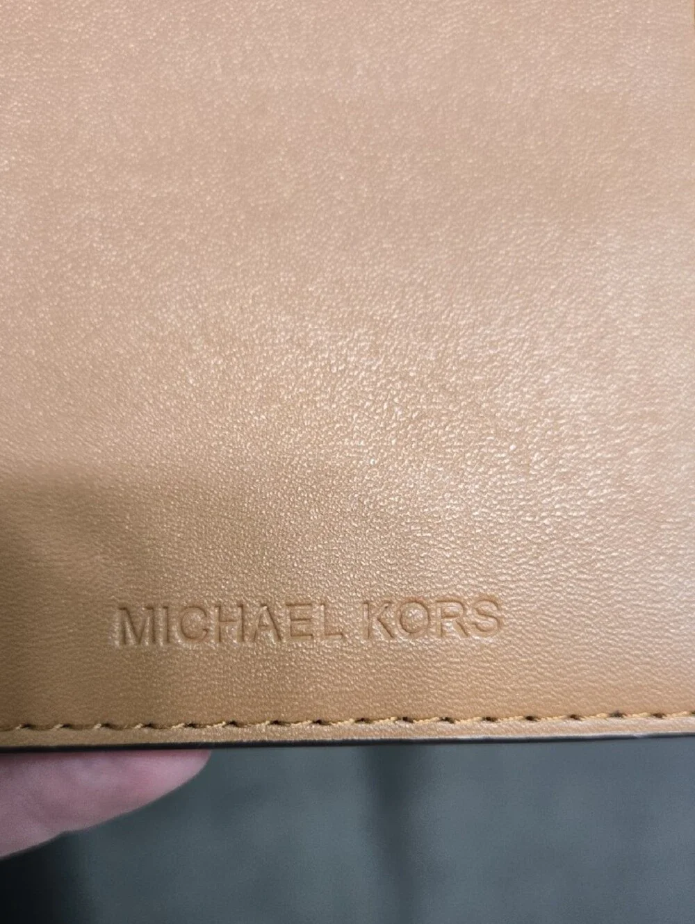 NWOT Michael Kors Brown Signature MK Passport and Card Holder
